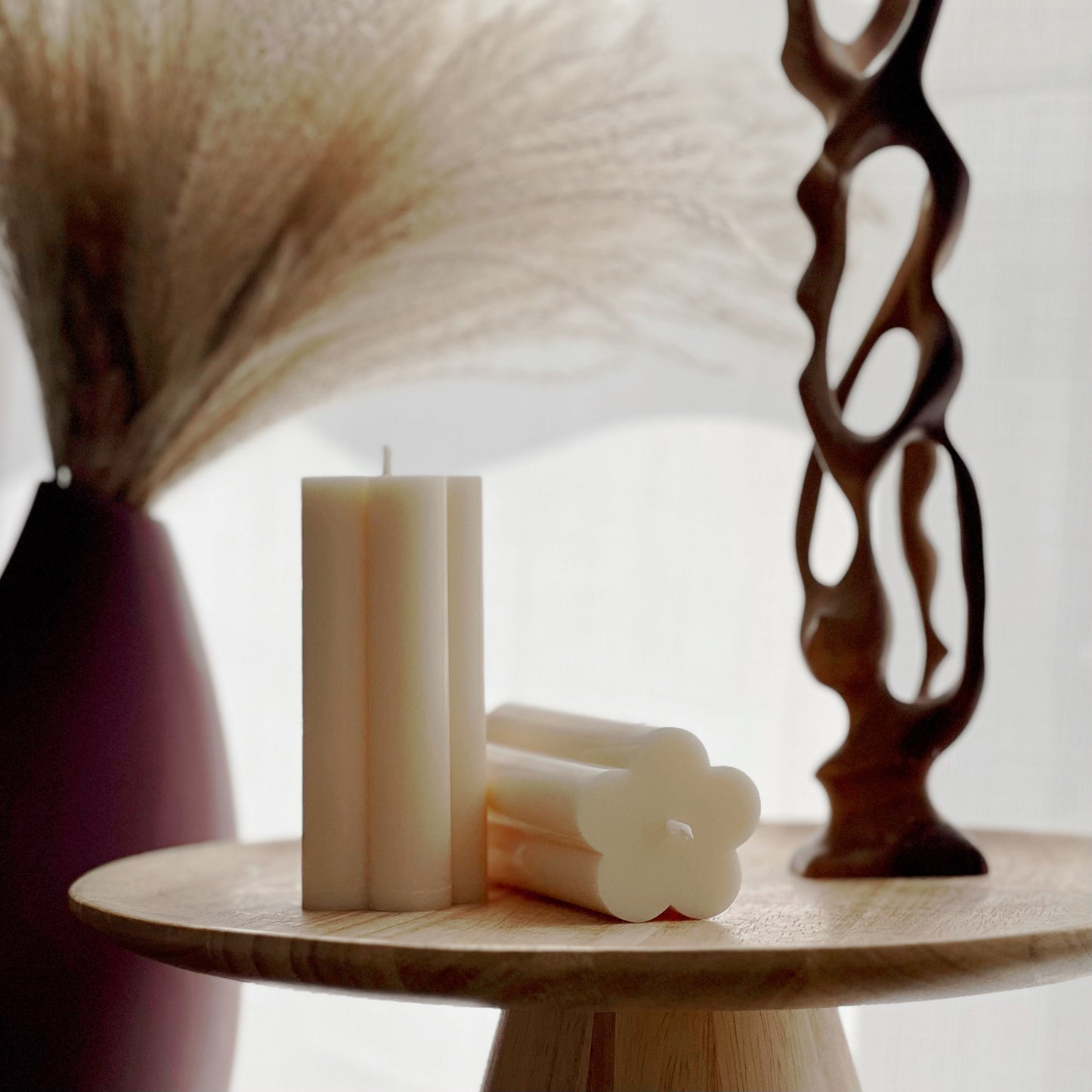 Flower Pillar Candle