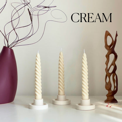 Thick Twisted Taper Candle