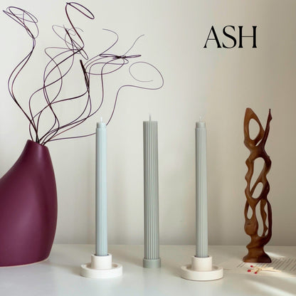 Bulk Ribbed Taper Candles