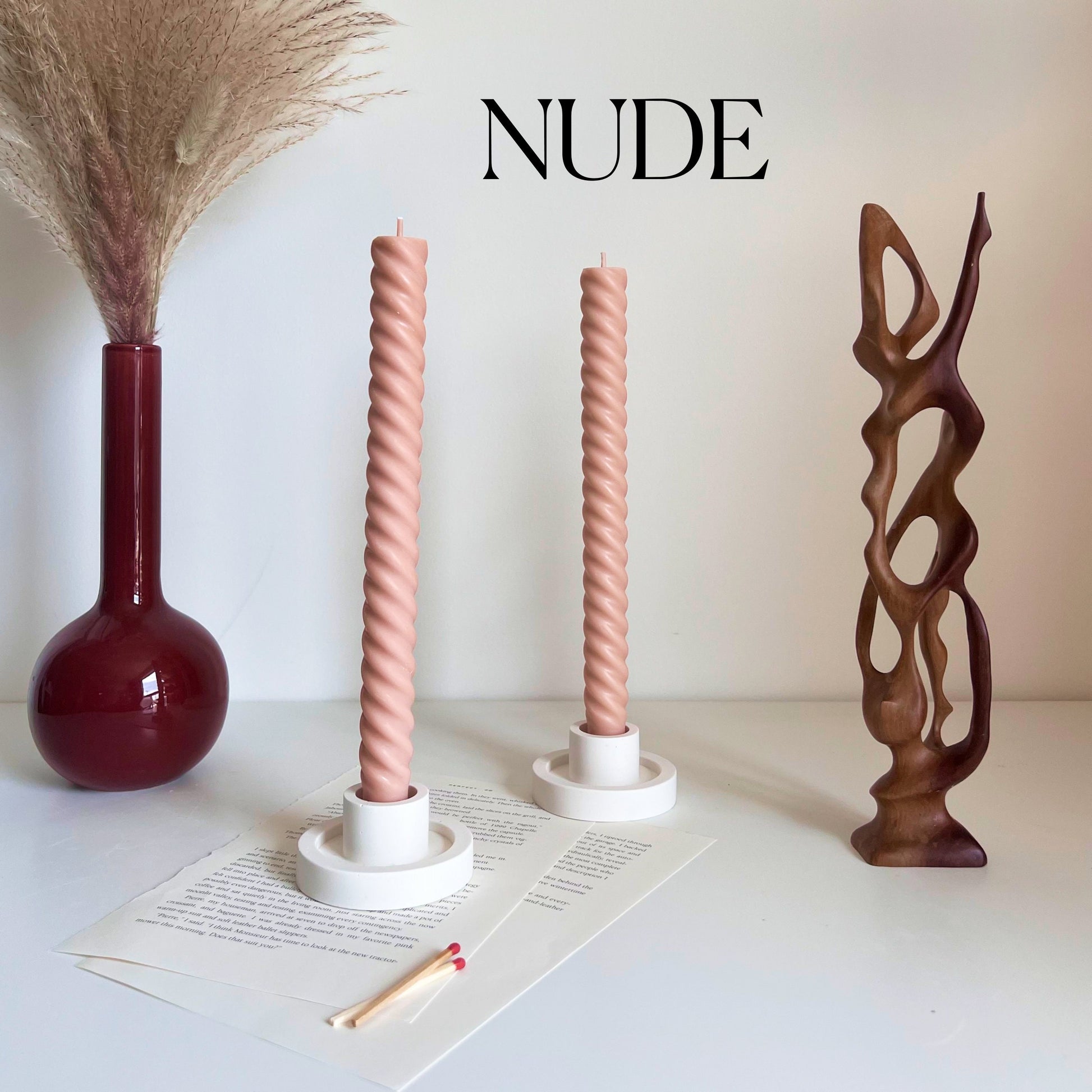 Tall Twisted Taper Candle