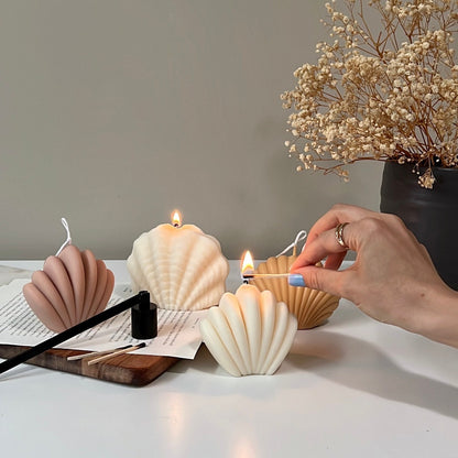 Large Sea Shell Candle