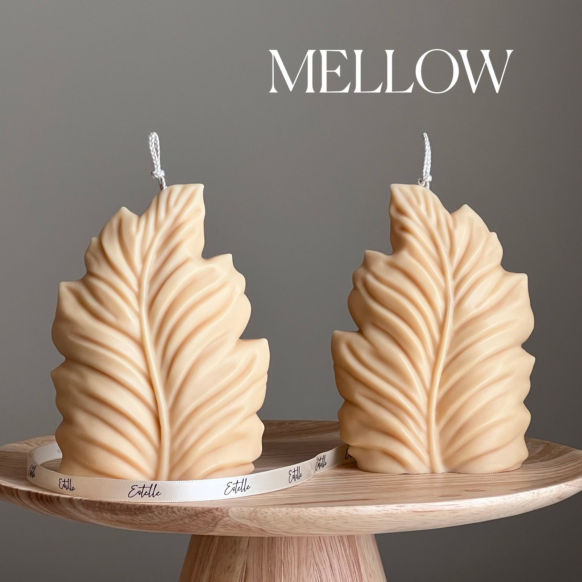 Pillar Leaf Candle