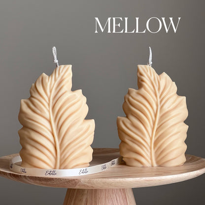 Pillar Leaf Candle