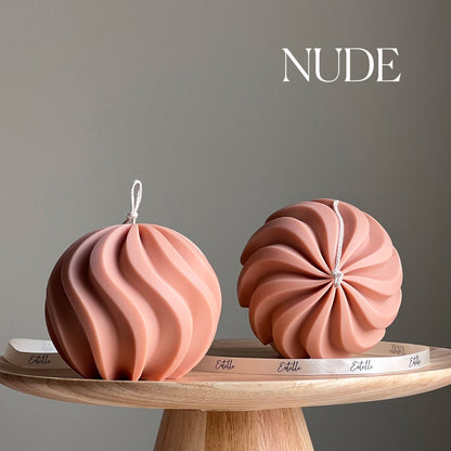 Big Swirl Ball Candle