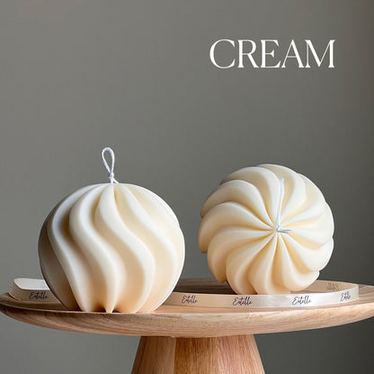 Big Swirl Ball Candle