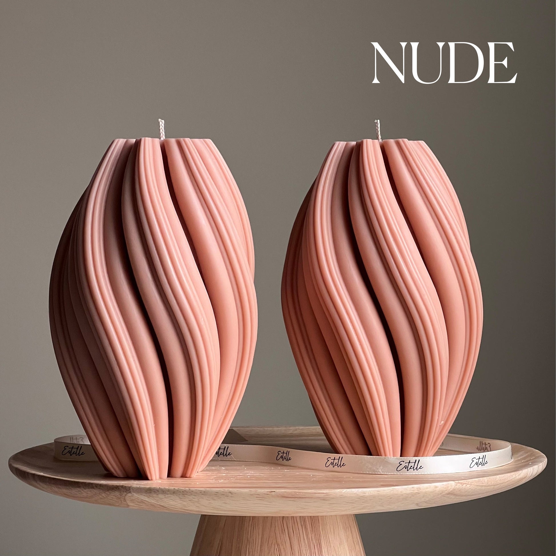Huge Tall Swirl Candle