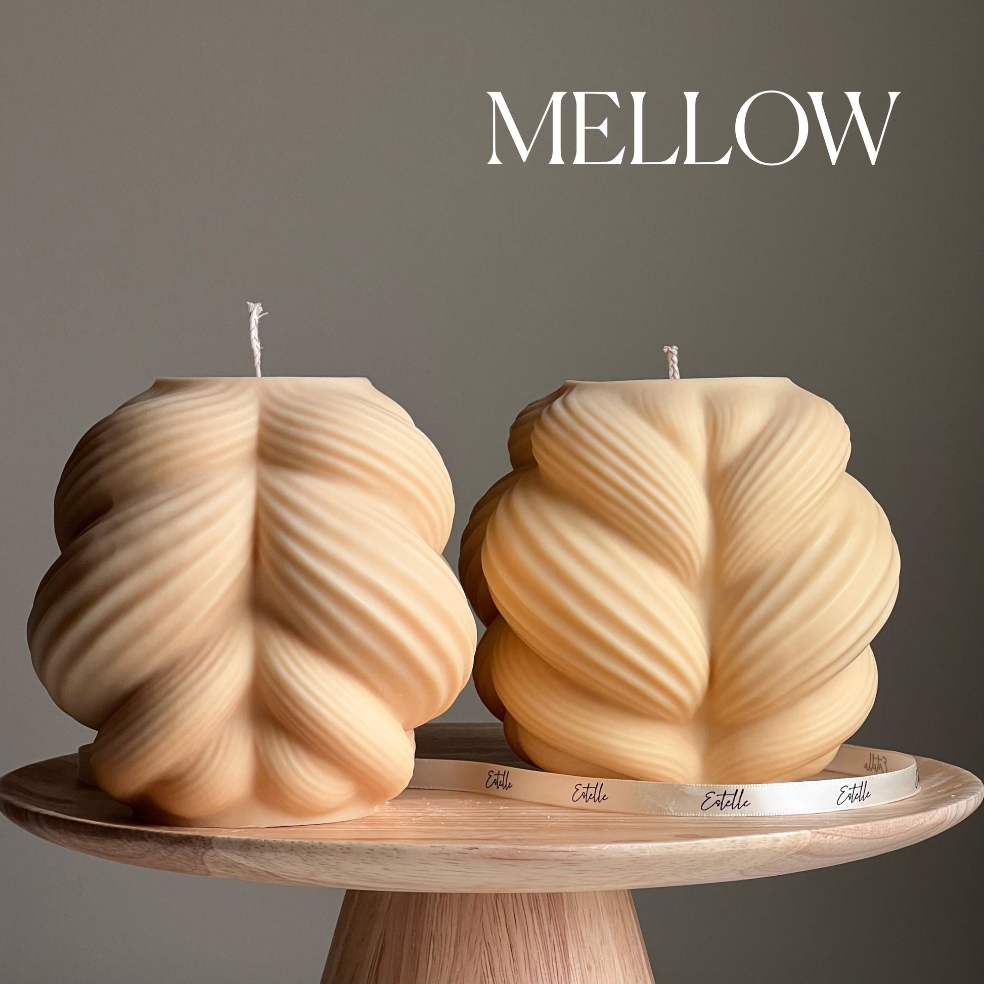 Huge Swirl Twisted Knot Candle