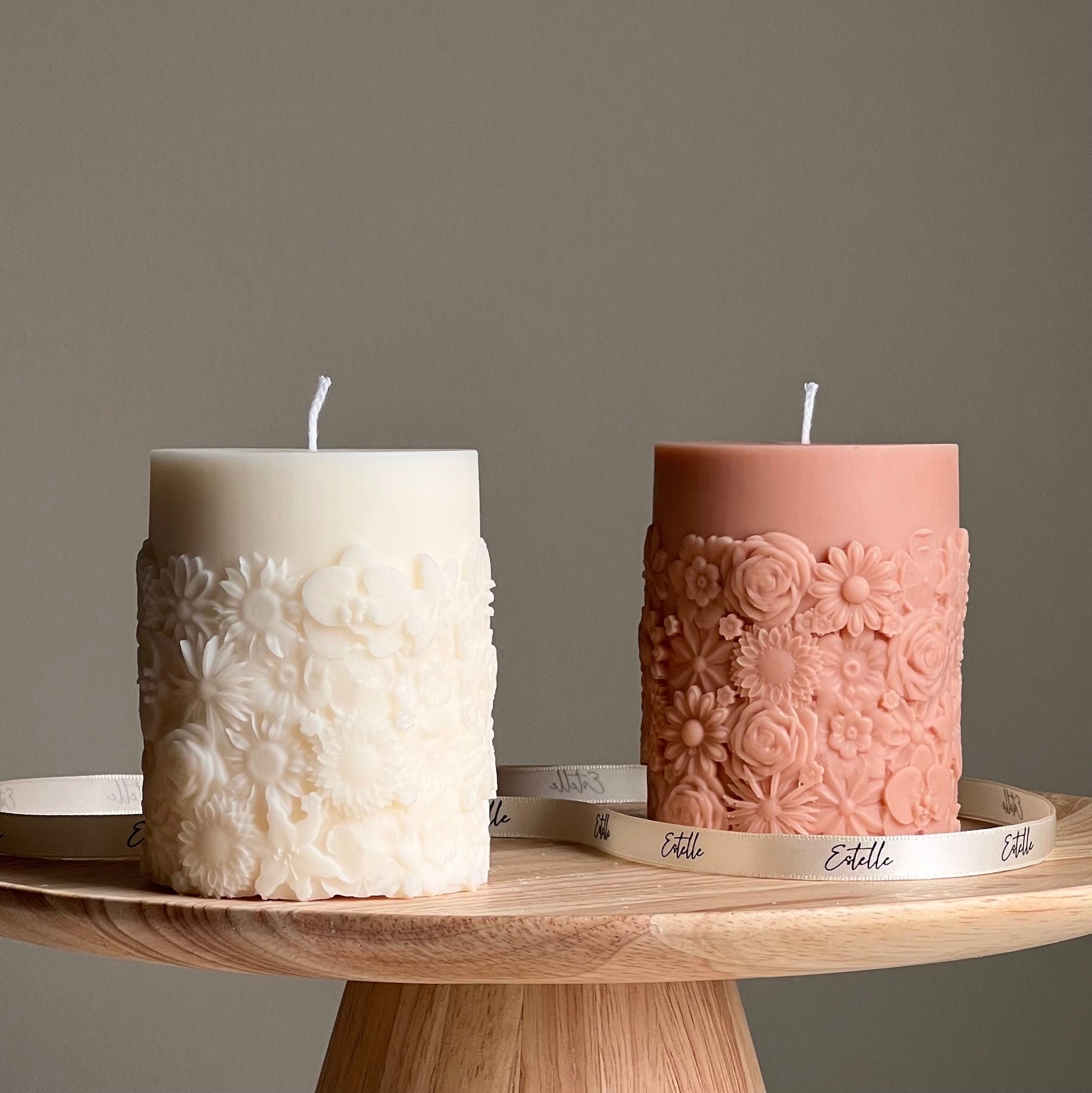 Flower Pillar Candle