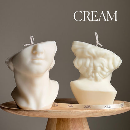 Huge Half David's Face Candle