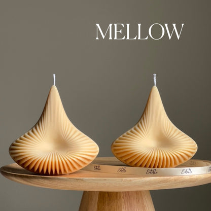 Ribbed Pyramid Lantern Candle