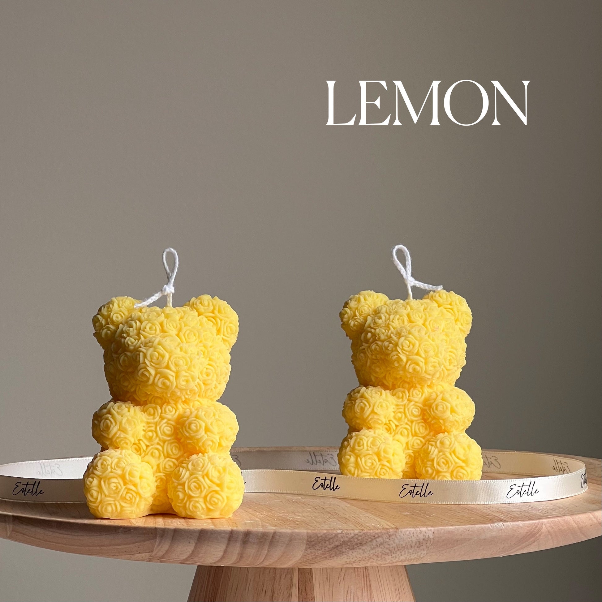 Rose Teddy Bear Candle