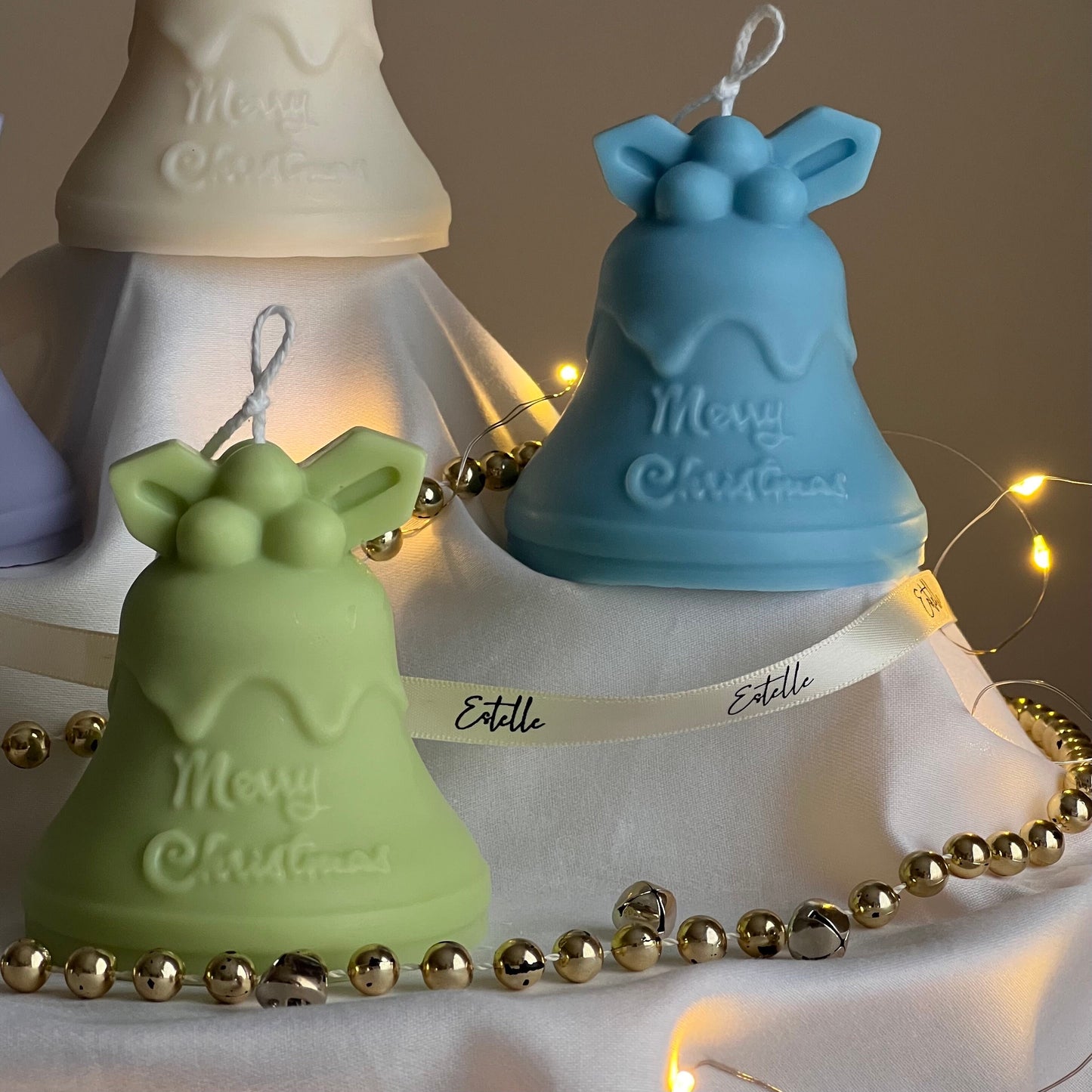 Christmas Bell Candle |Handmade Gift| Cute Soy Candle | Christmas Decor | Hand Poured Sculptural Candle| Aesthetic Home Decor|Christmas Gift