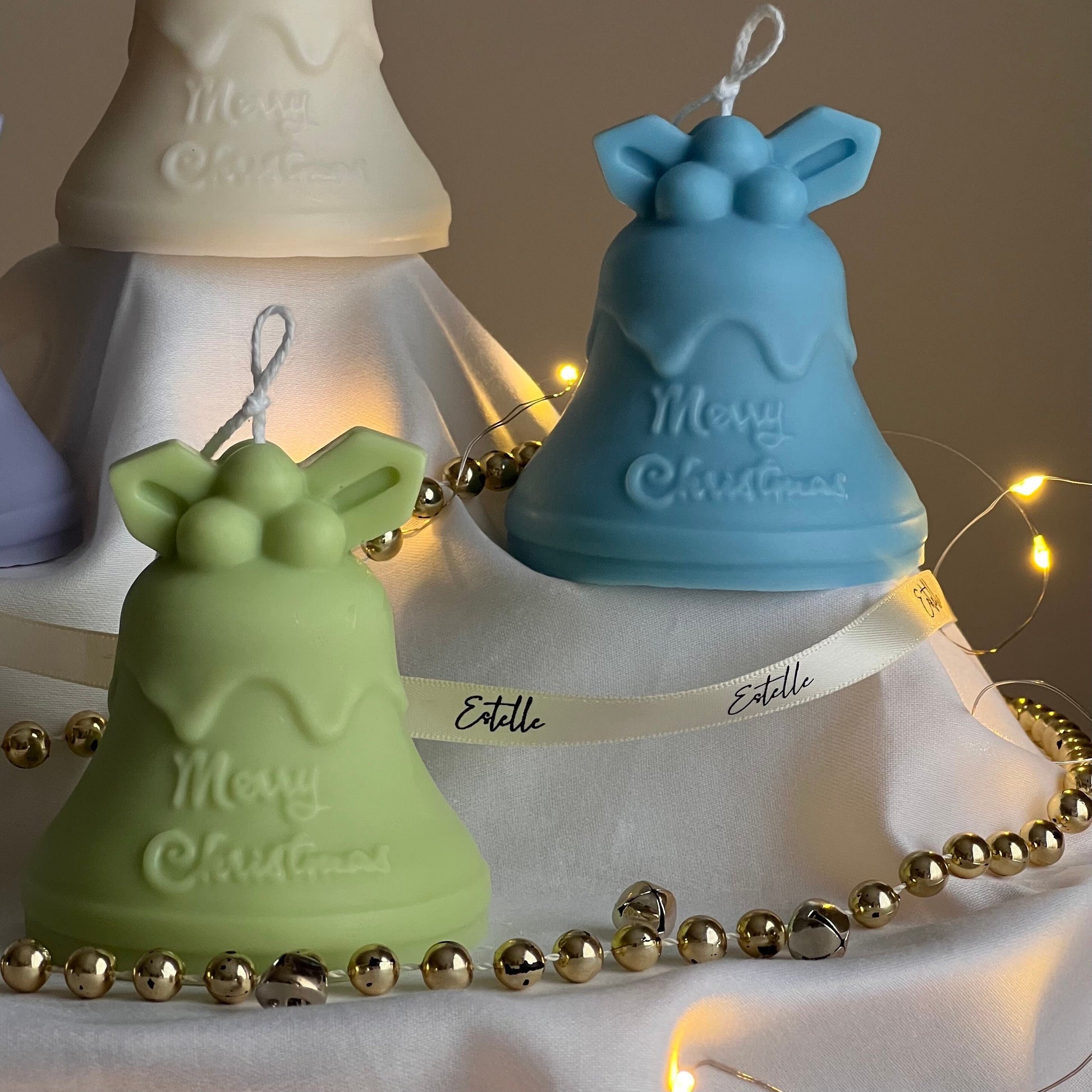 Christmas Bell Candle |Handmade Gift| Cute Soy Candle | Christmas Decor | Hand Poured Sculptural Candle| Aesthetic Home Decor|Christmas Gift