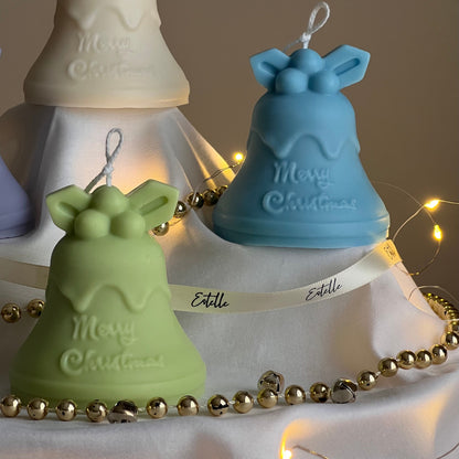 Christmas Bell Candle |Handmade Gift| Cute Soy Candle | Christmas Decor | Hand Poured Sculptural Candle| Aesthetic Home Decor|Christmas Gift