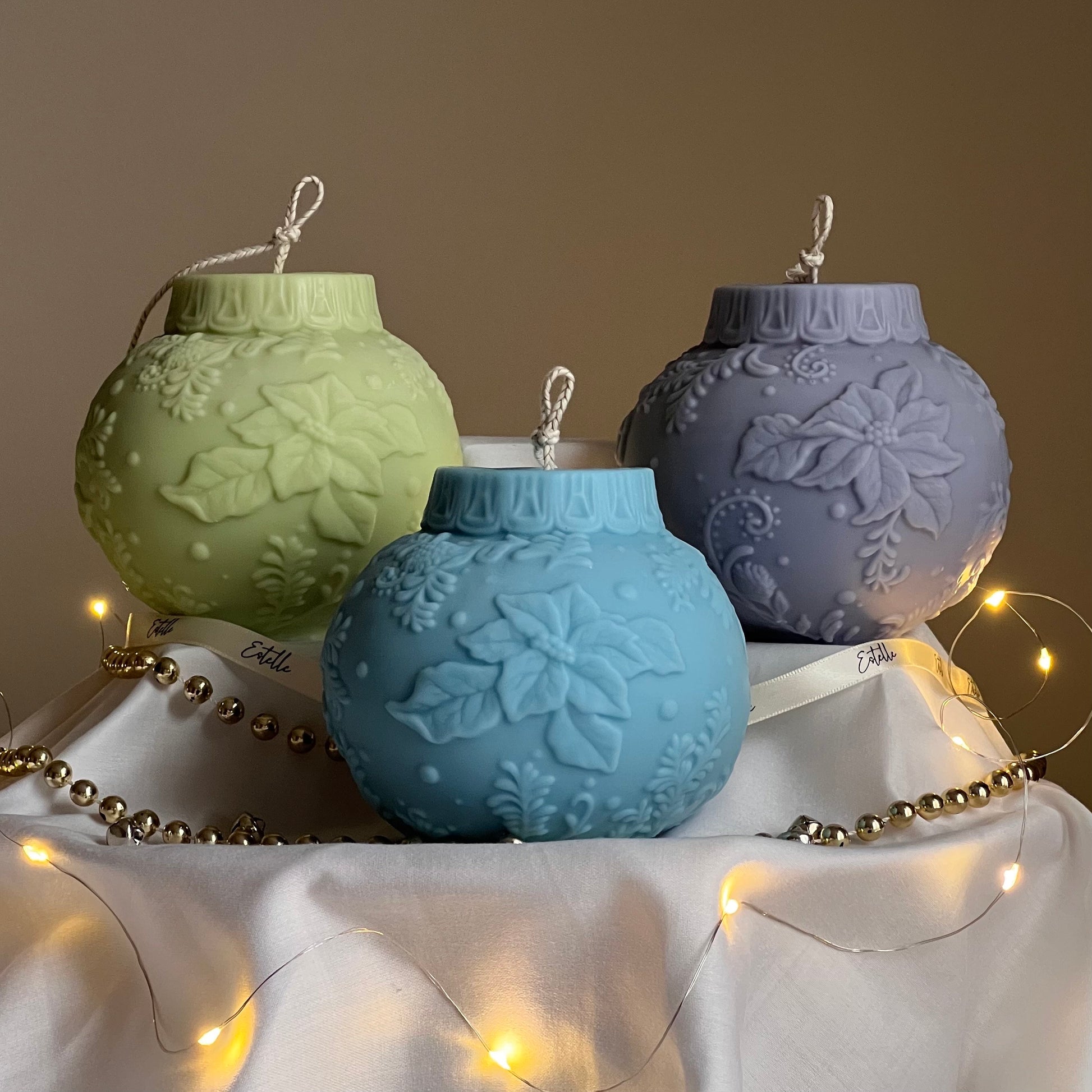 Huge Christmas Bauble Candle