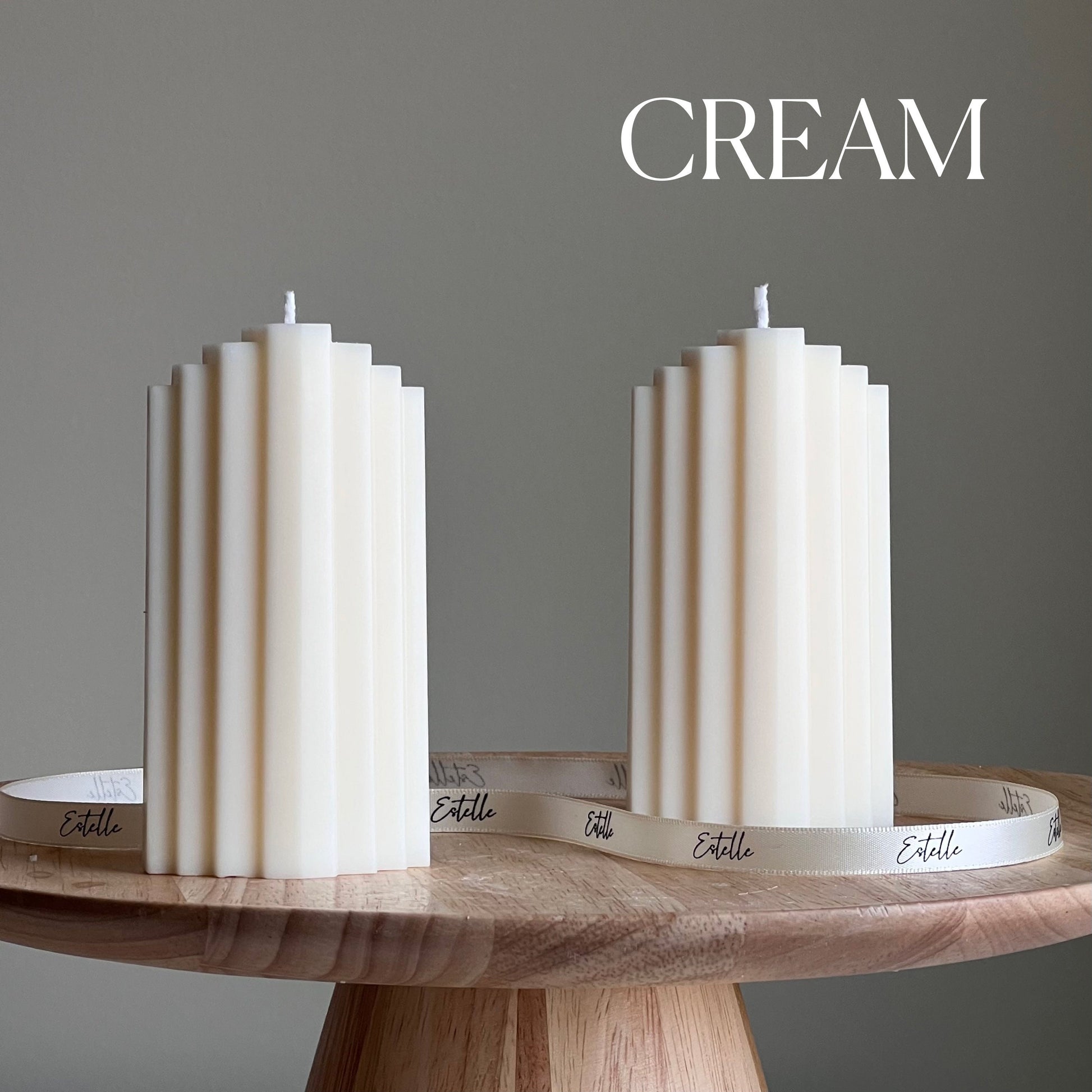 Geometric Pillar Candle