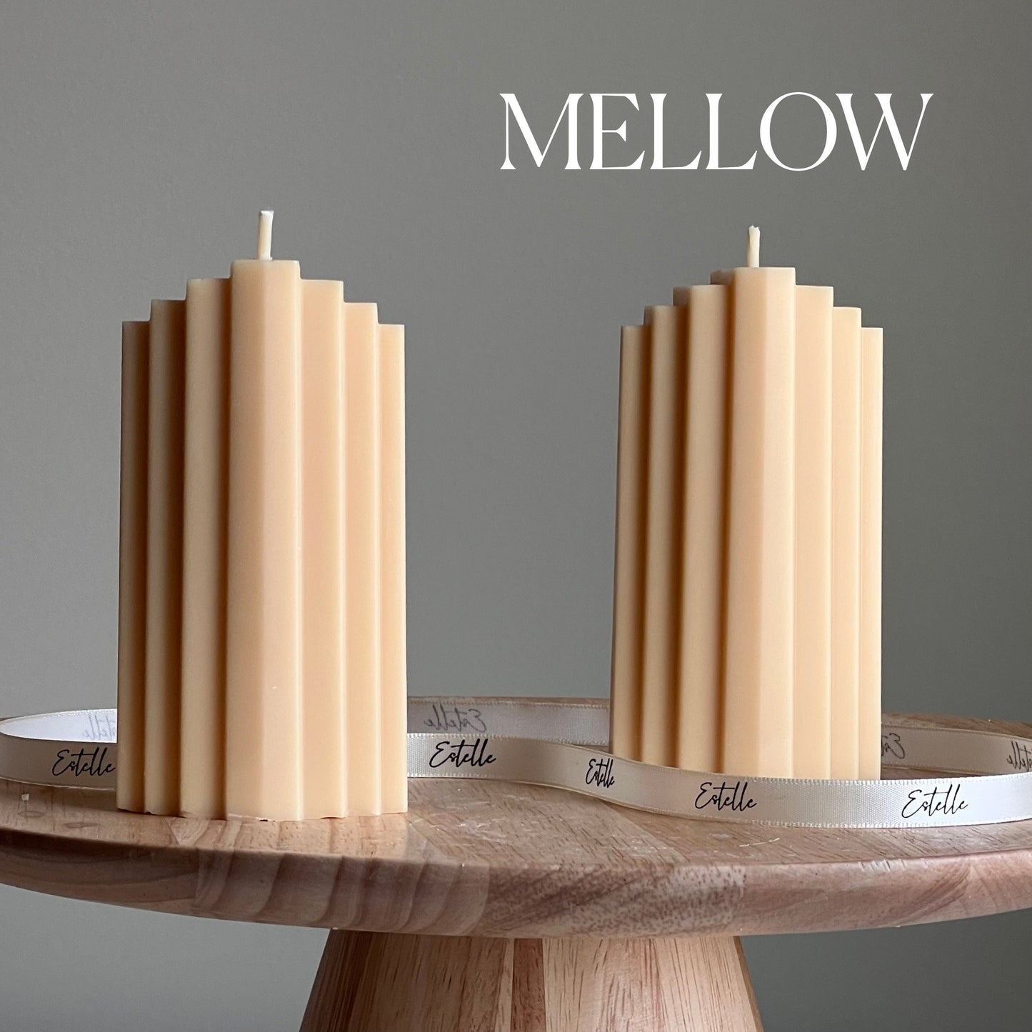 Geometric Pillar Candle