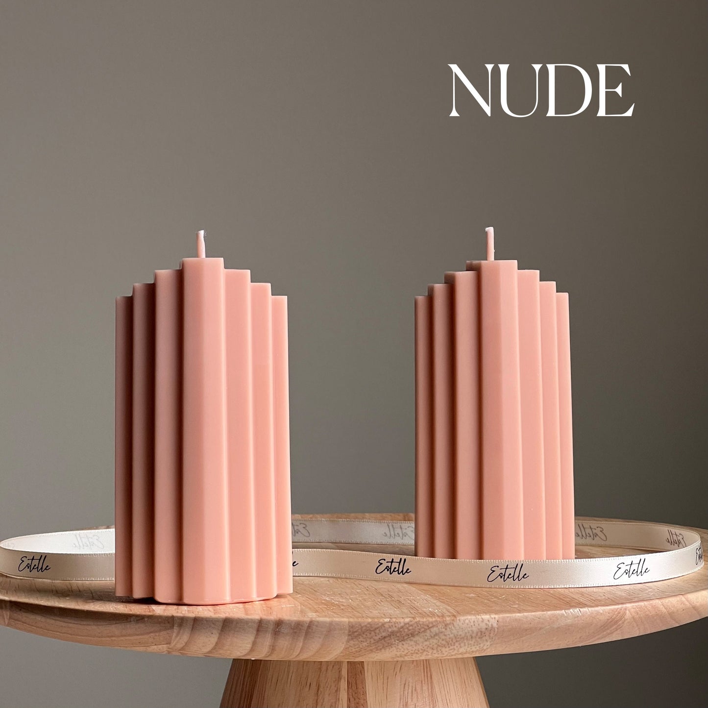 Geometric Pillar Candle