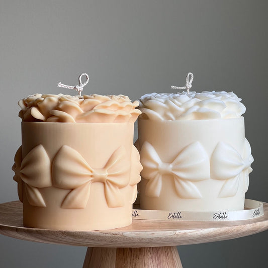 Big Rose Basket Candle