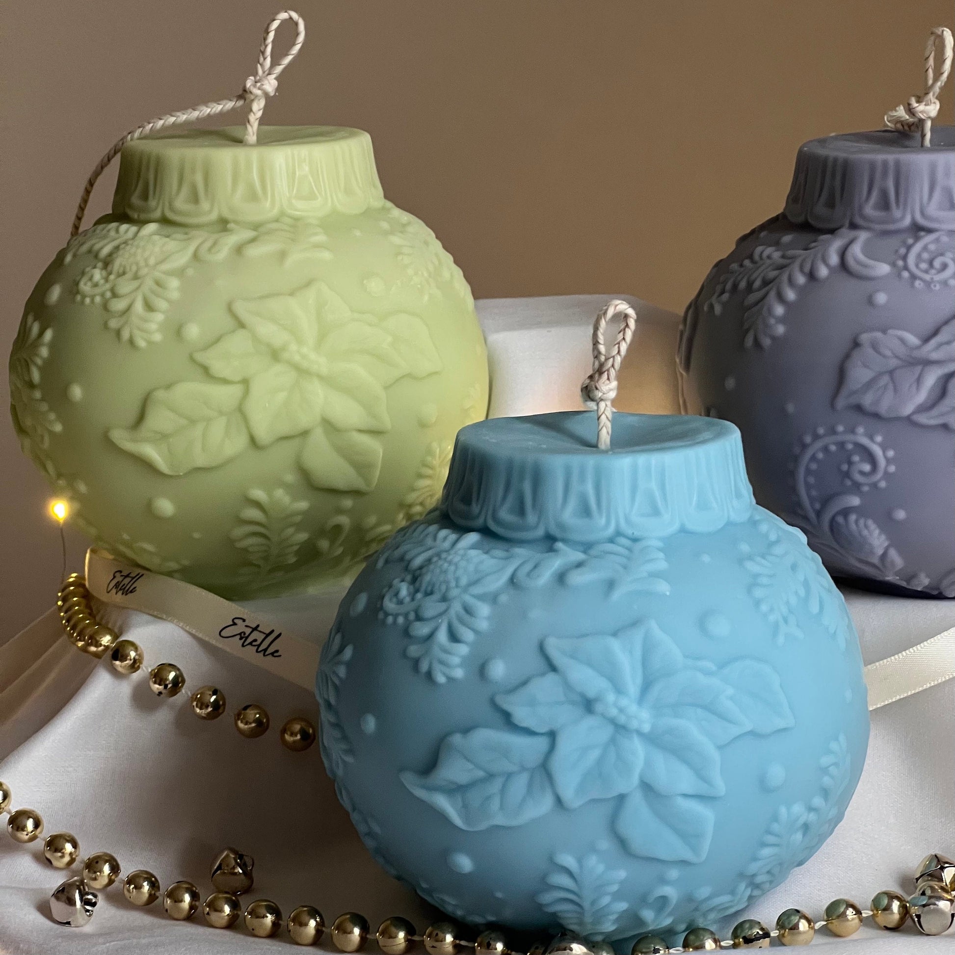 Huge Christmas Bauble Candle