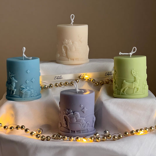 Santa Claus Pillar Candle
