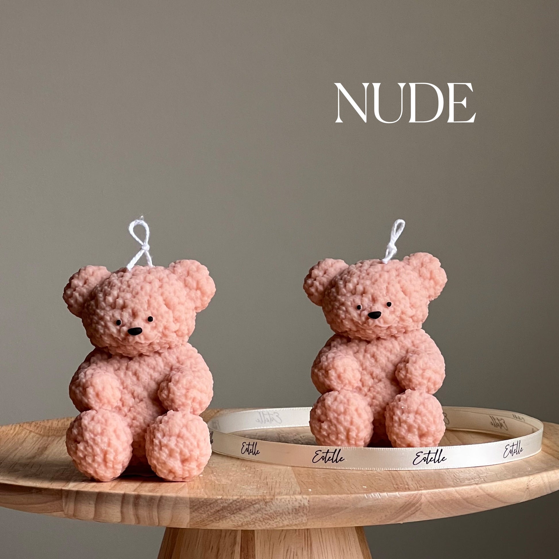 Cute Fluffy Bear Candle