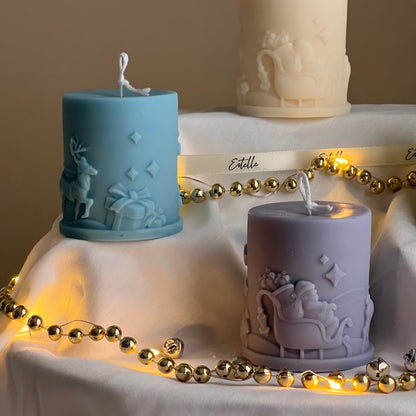 Santa Claus Pillar Candle
