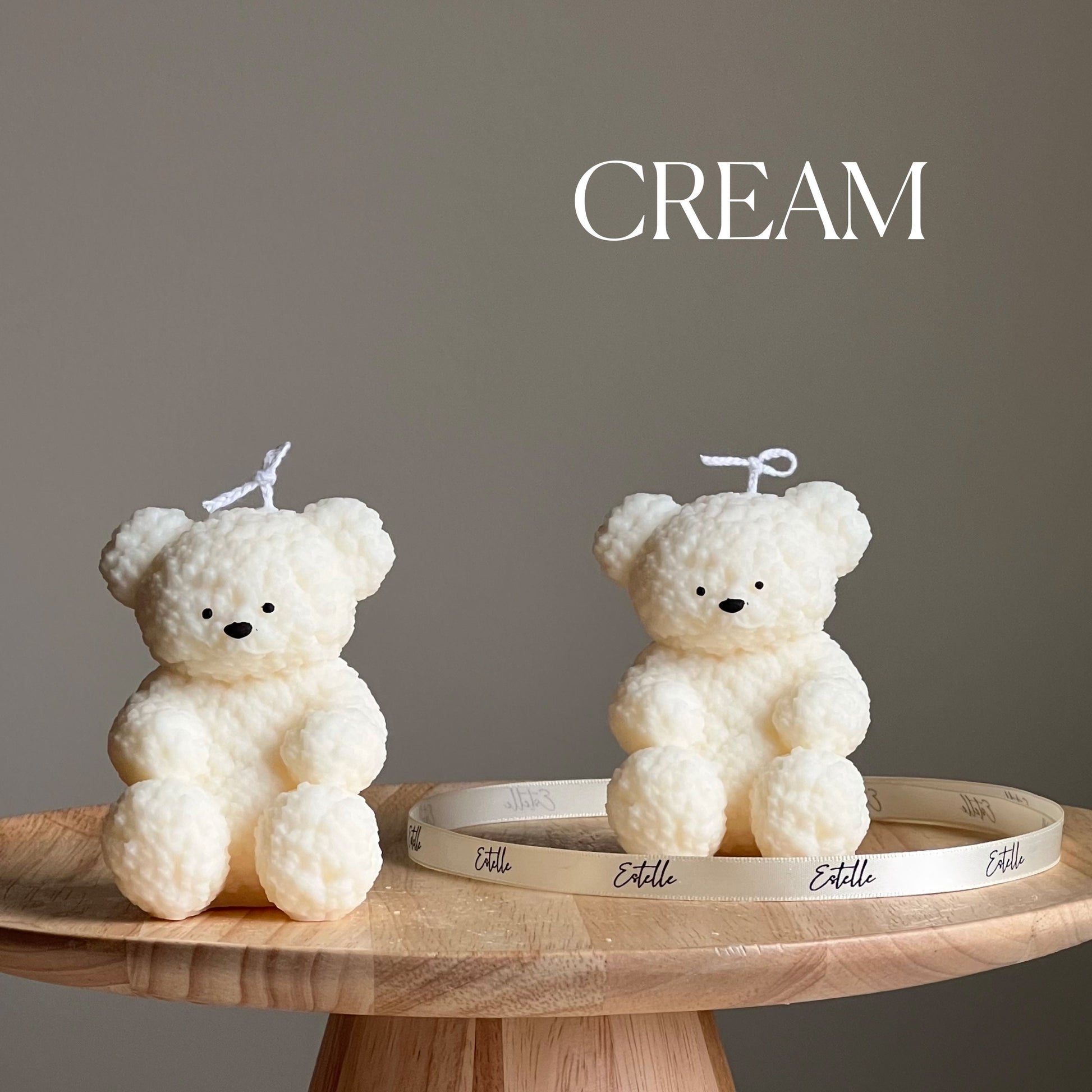 Cute Fluffy Bear Candle