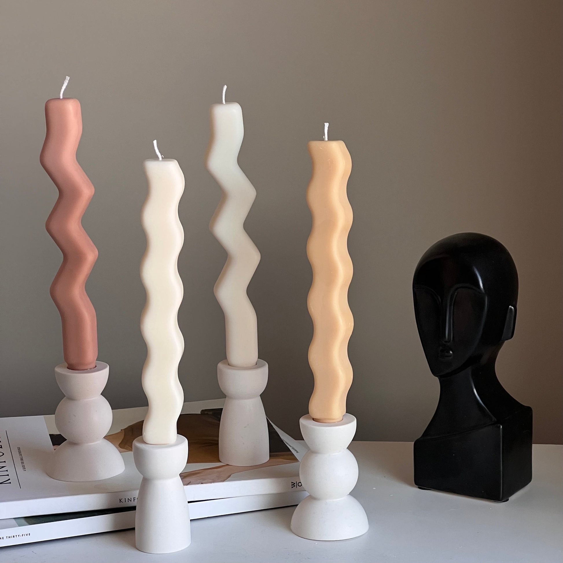 Hourglass Candlestick Holder