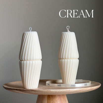 Geometric Pillar Candle