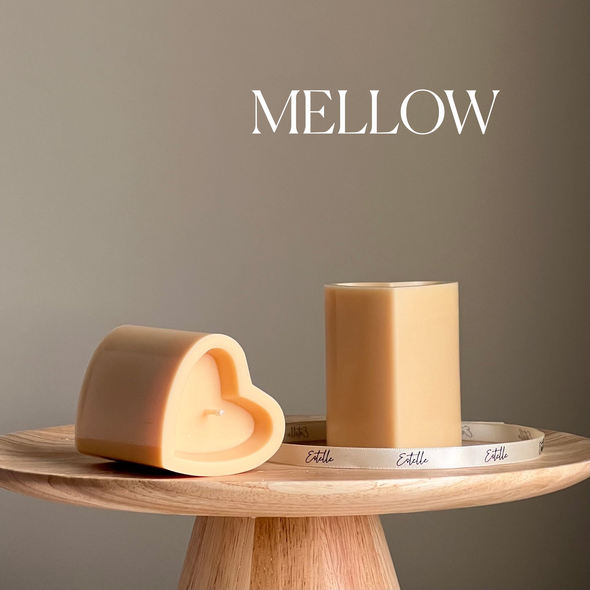 Heart Pillar Candle