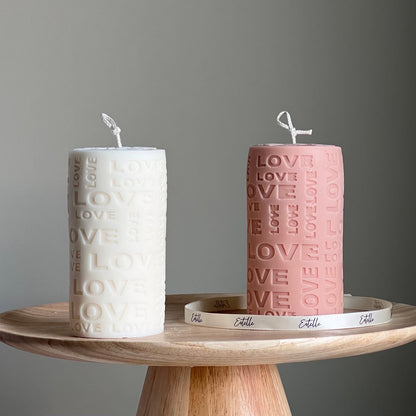 Love Pillar Candle