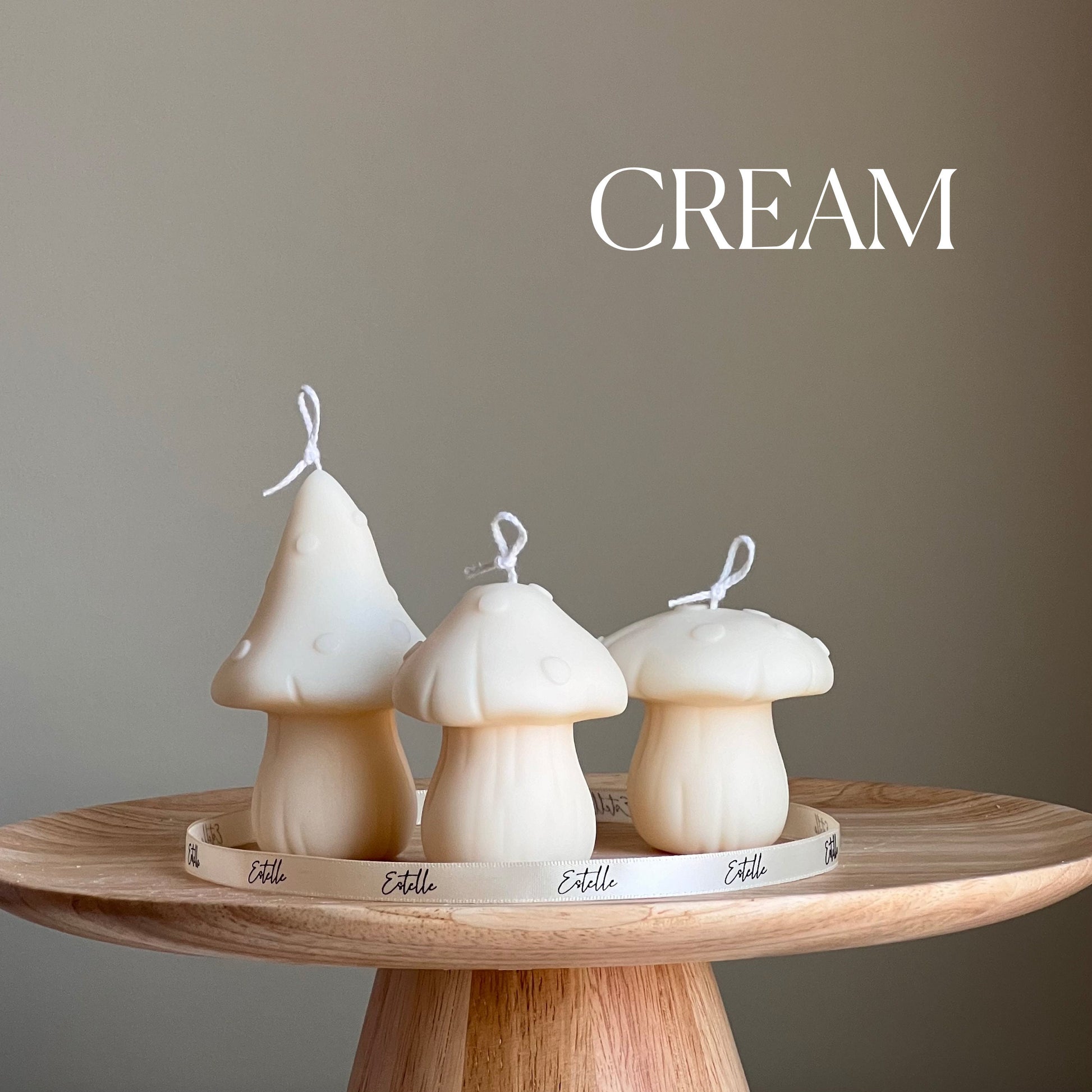 Cute Mushrooms Candle Set