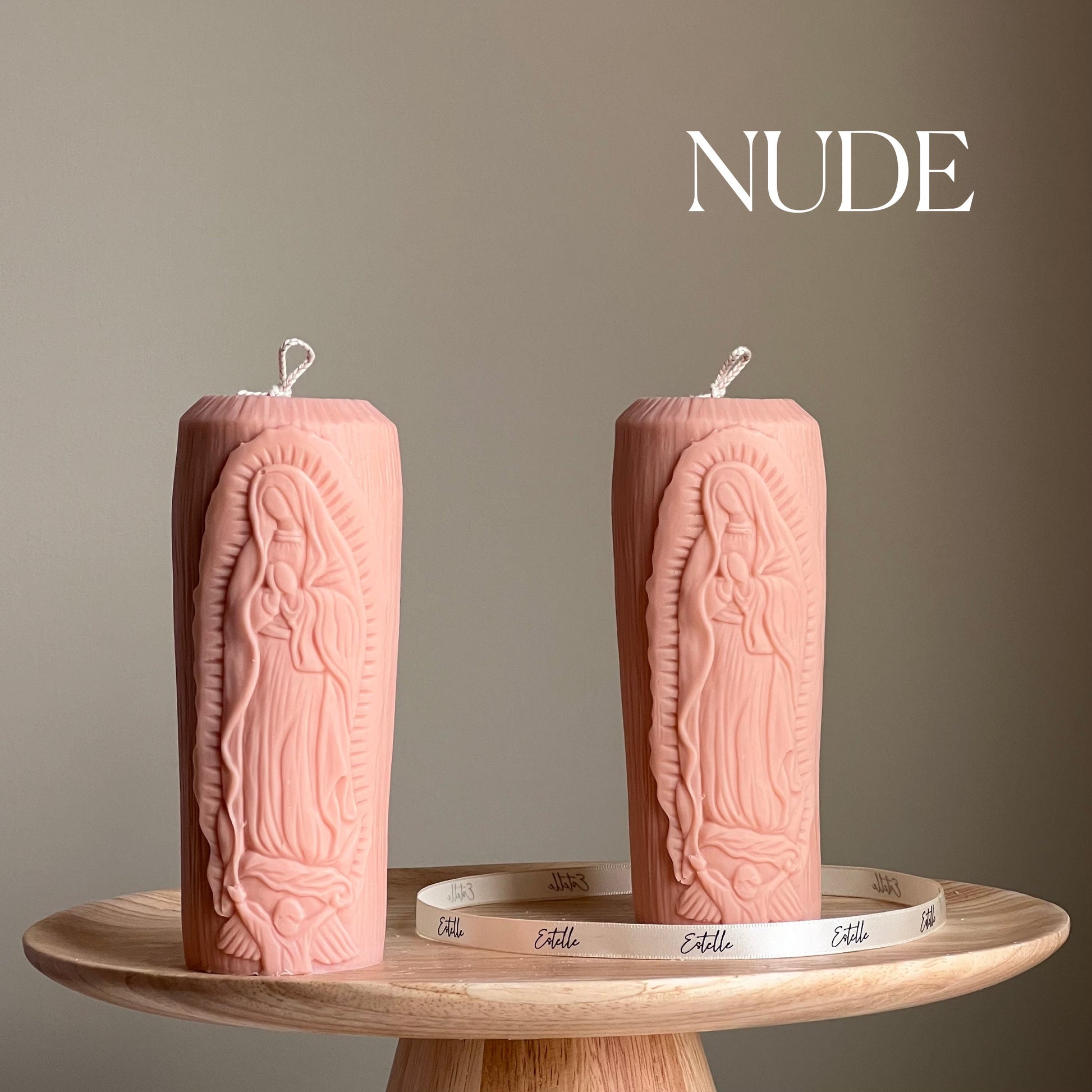 Mother Mary Pillar Candle