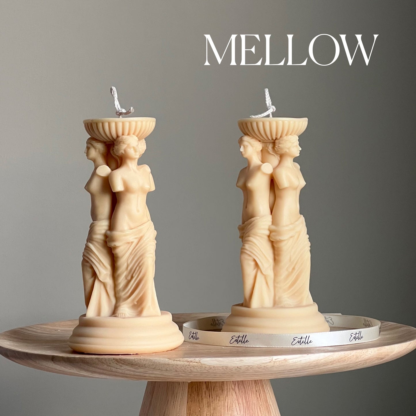 Venus Greek Goddess Column Candle