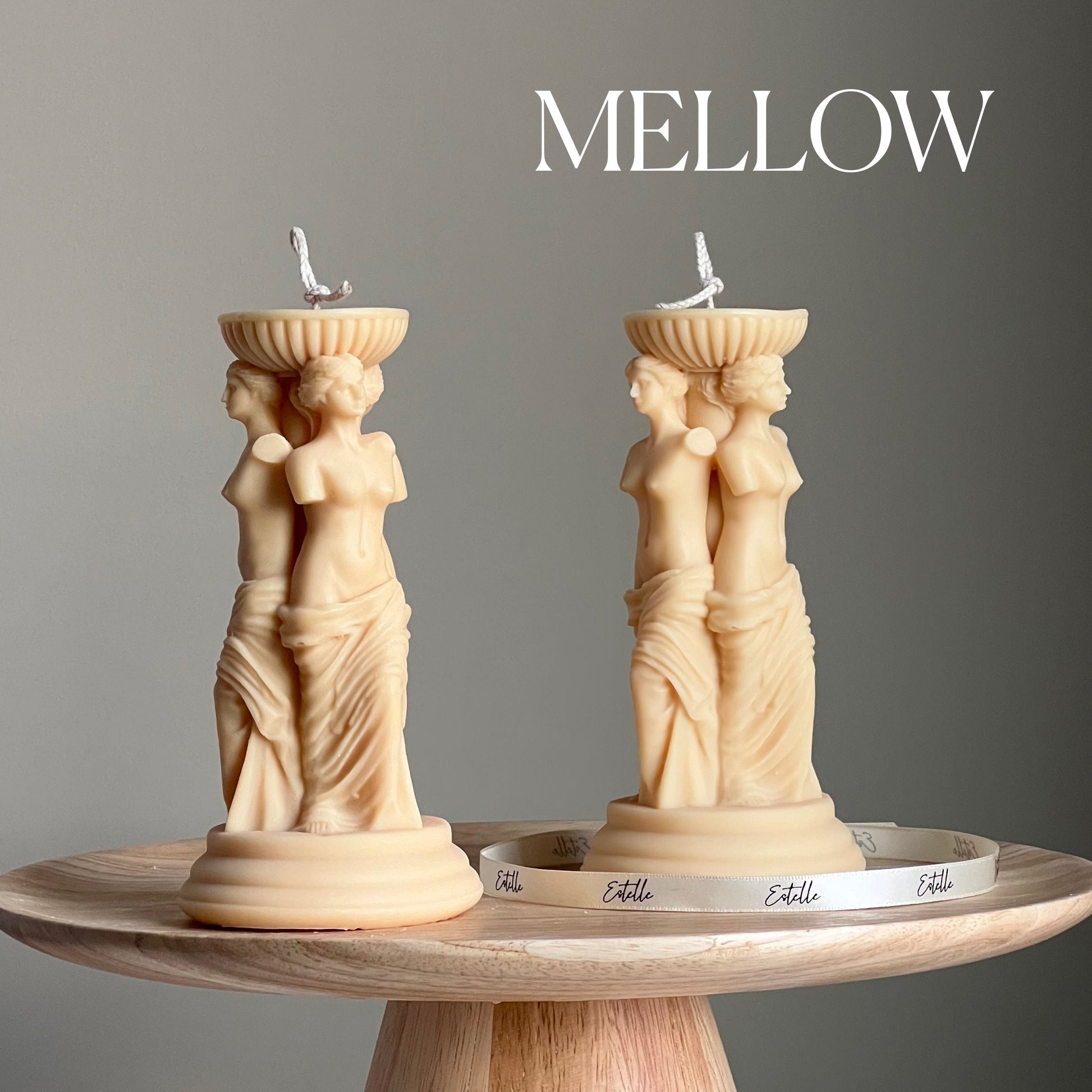 Venus Greek Goddess Column Candle