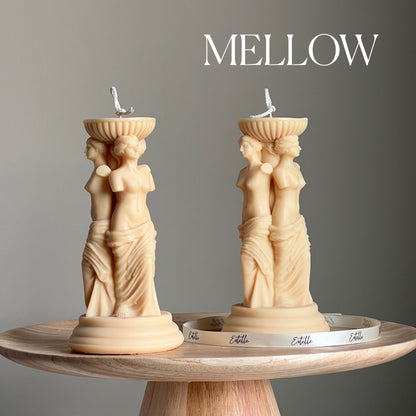 Venus Greek Goddess Column Candle