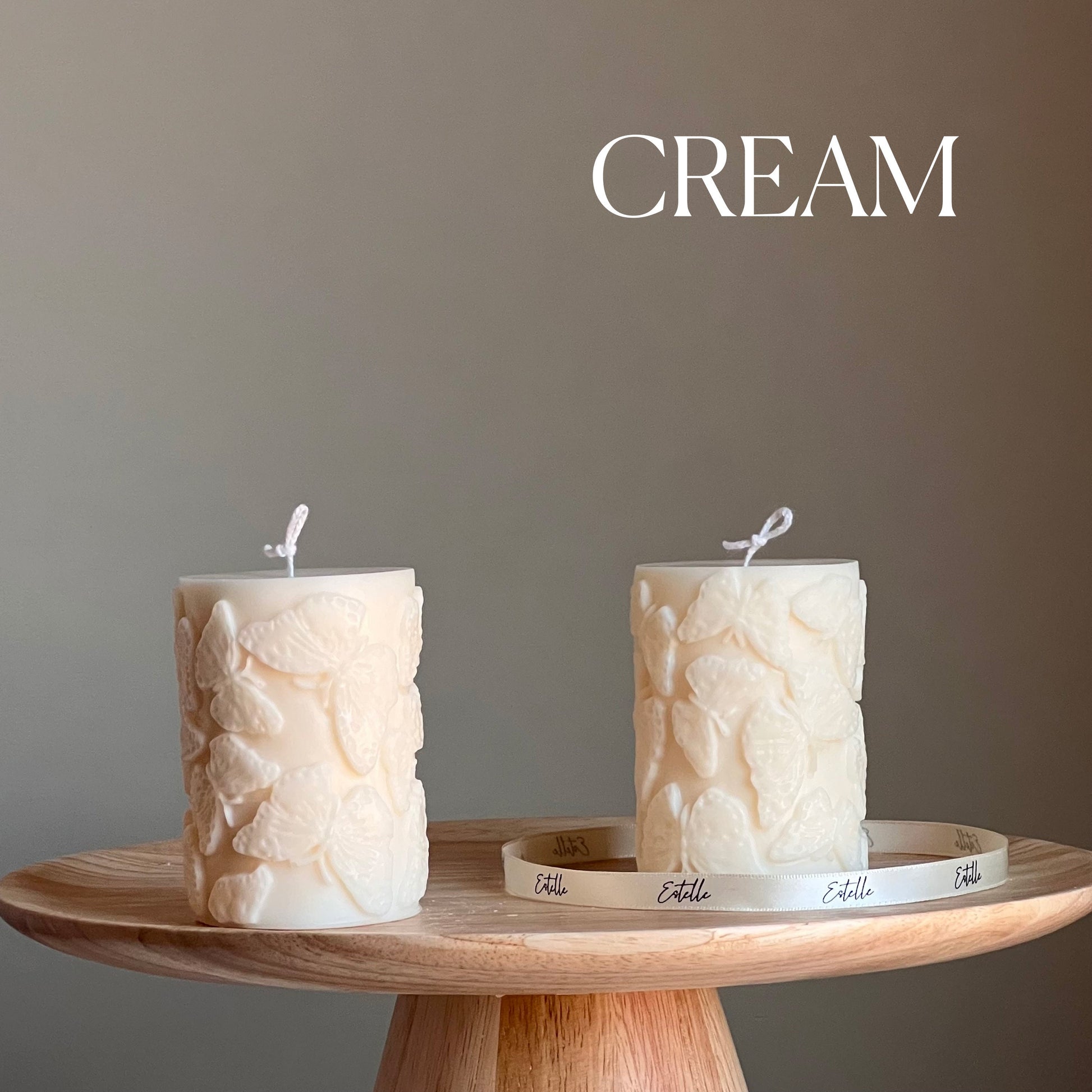 Butterfly Pillar Candle