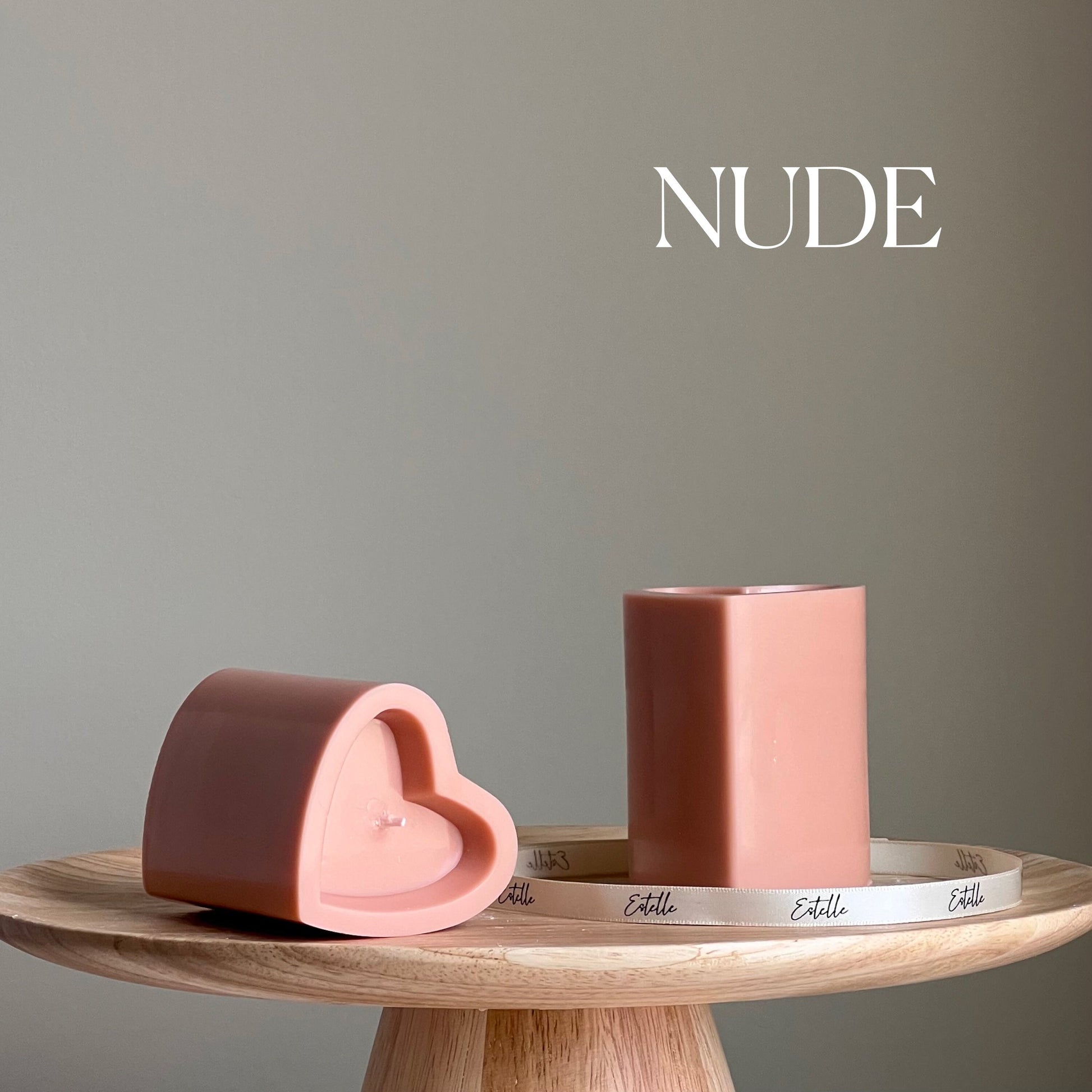 Heart Pillar Candle