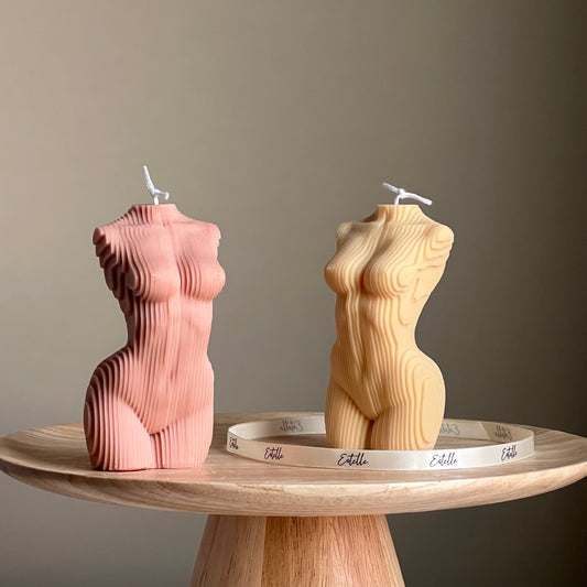 Geometric Woman Body Candle