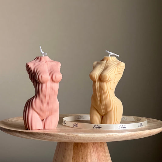 Geometric Woman Body Candle