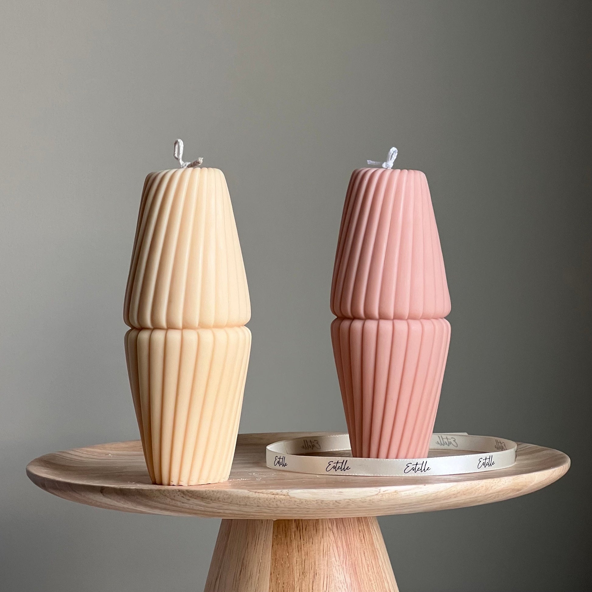 Geometric Pillar Candle