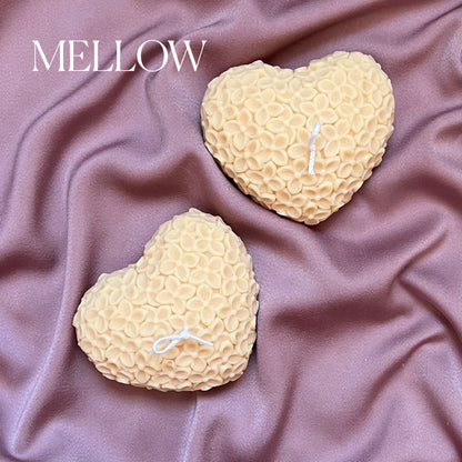 Flower Heart Candle