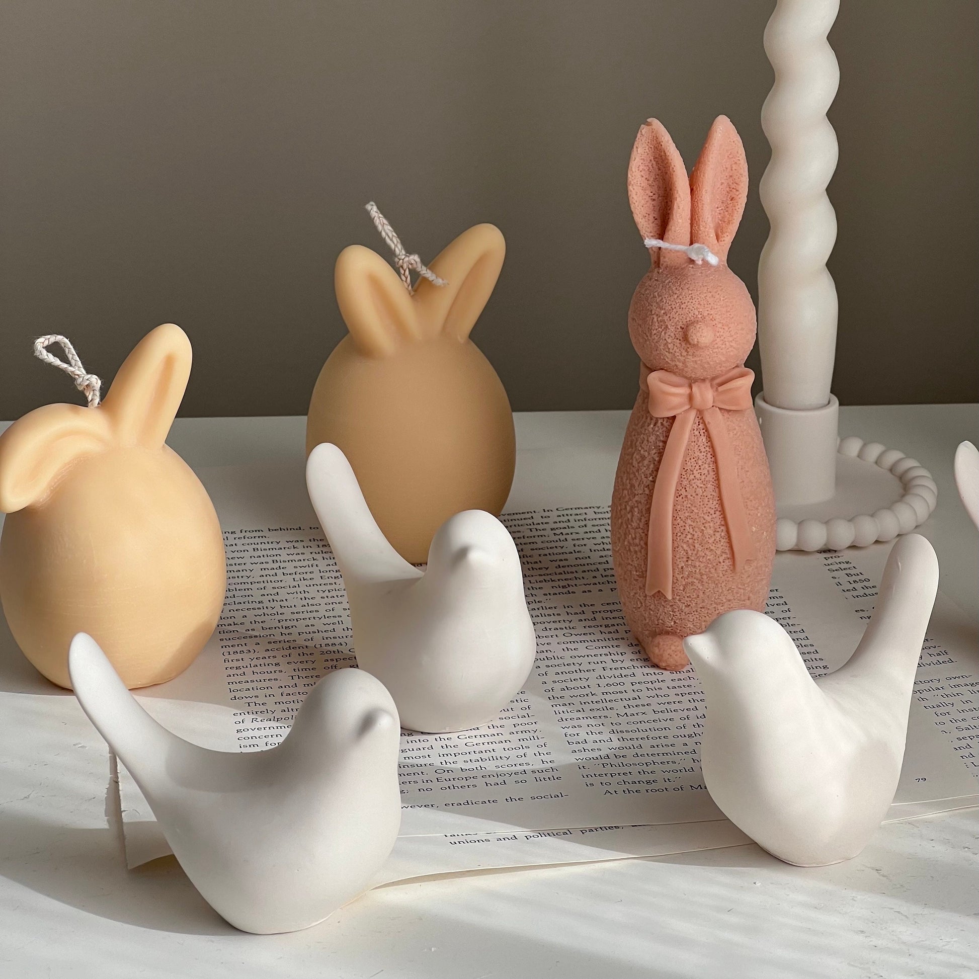 Stone Bird Spring Stone Decor