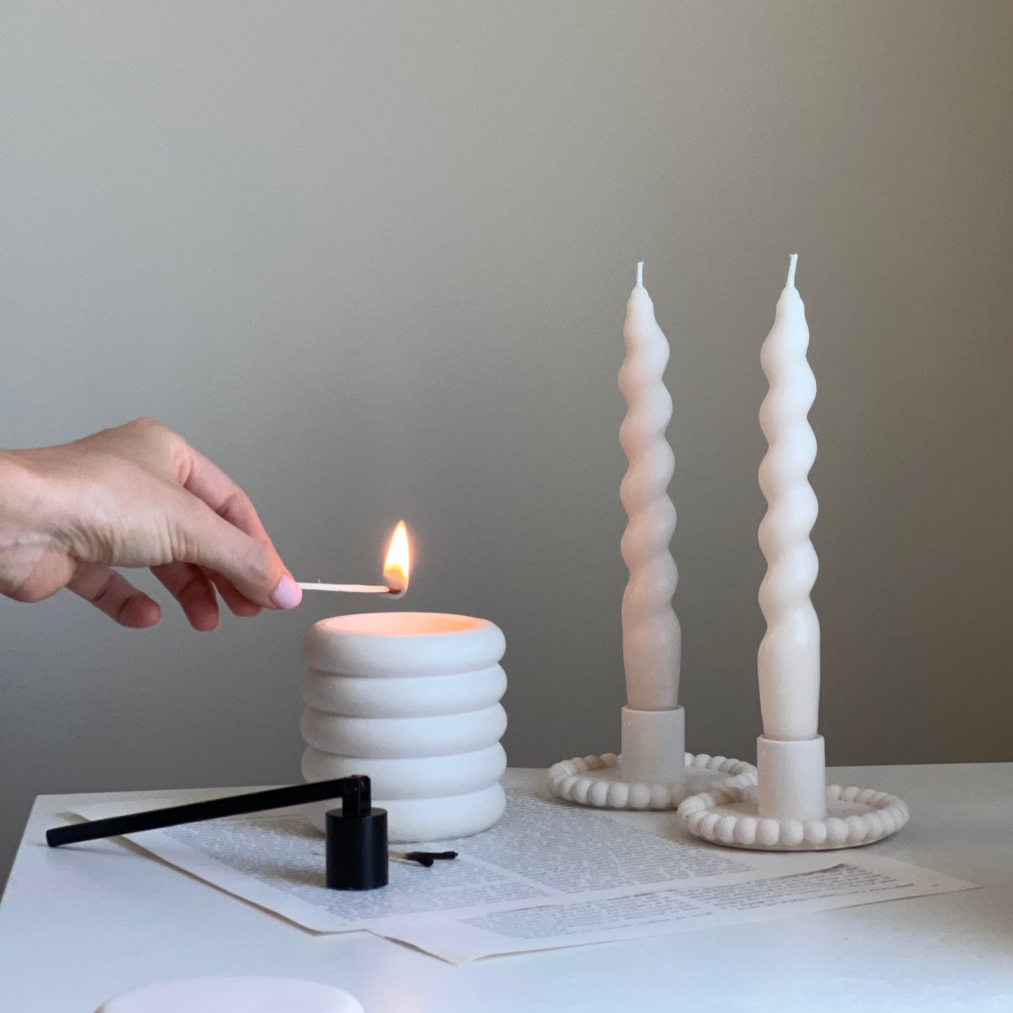 Donut Jar Soy Wax Wood Wick Candle