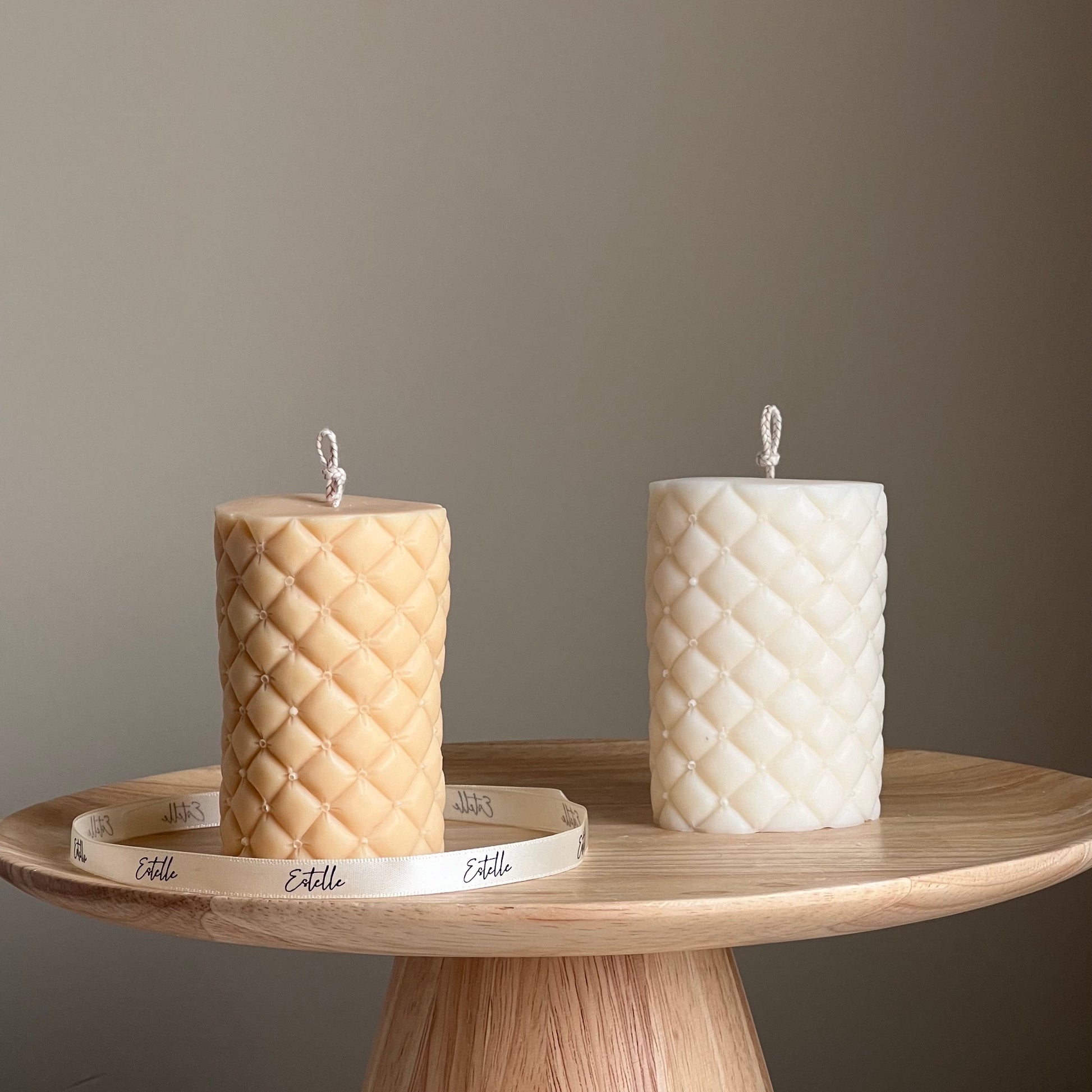 Wrinkle Sofa Pillar Candle | Sculptural Pillar Candle | Trendy Candle| Custom Color Scent| Aesthetic Soy Pillar Candle| Minimal Home Decor