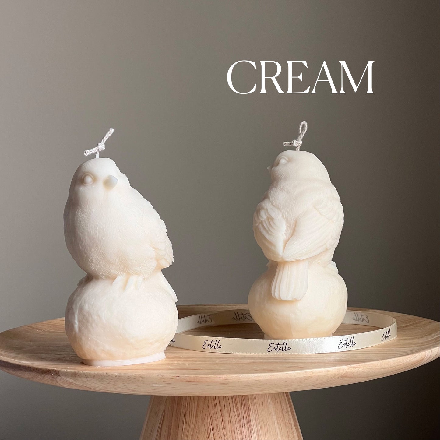 Handmade Bird Soy Wax Candle: Sculptural Home Decor Gift