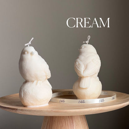 Handmade Bird Soy Wax Candle: Sculptural Home Decor Gift