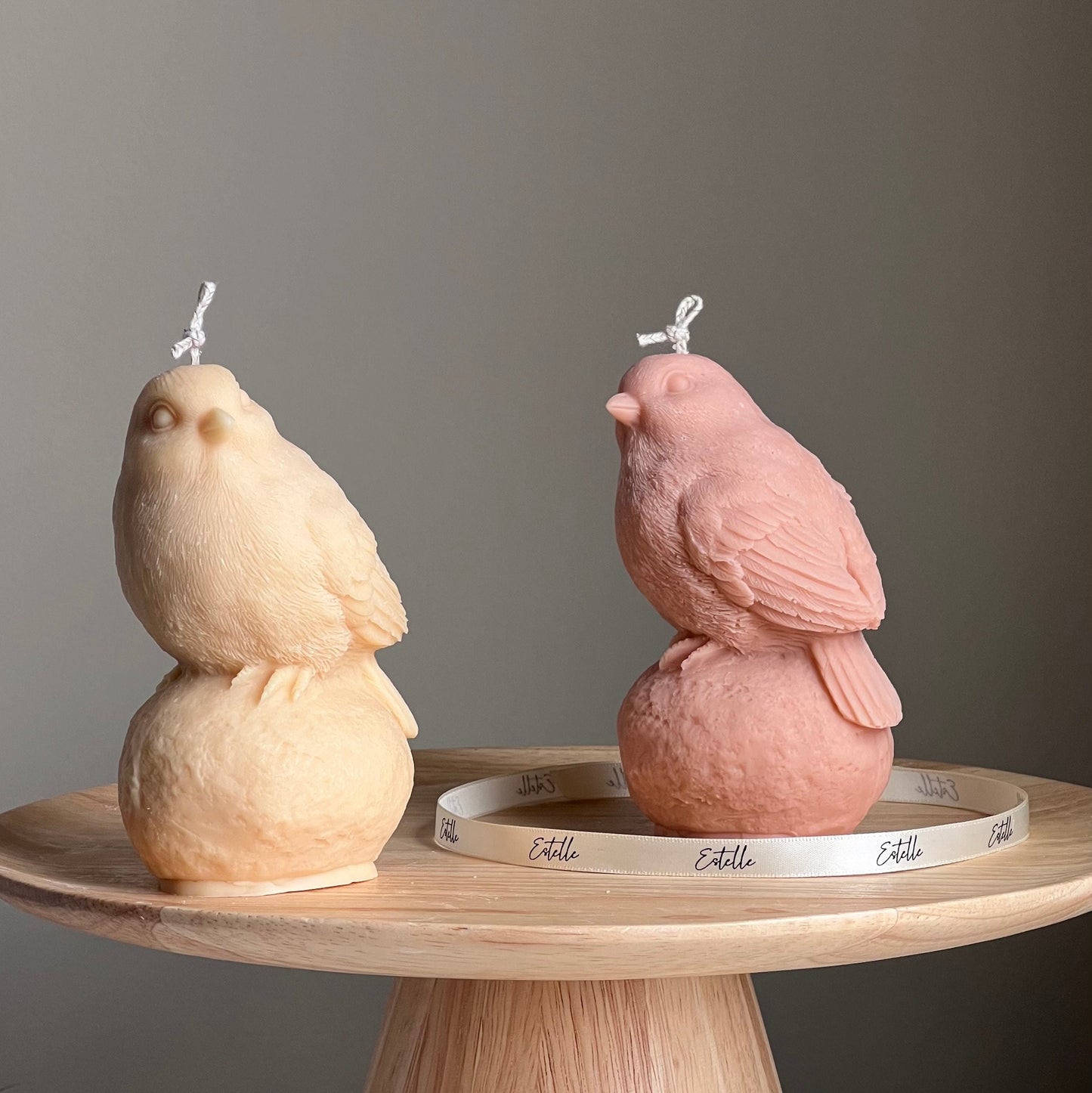 Handmade Bird Soy Wax Candle: Sculptural Home Decor Gift