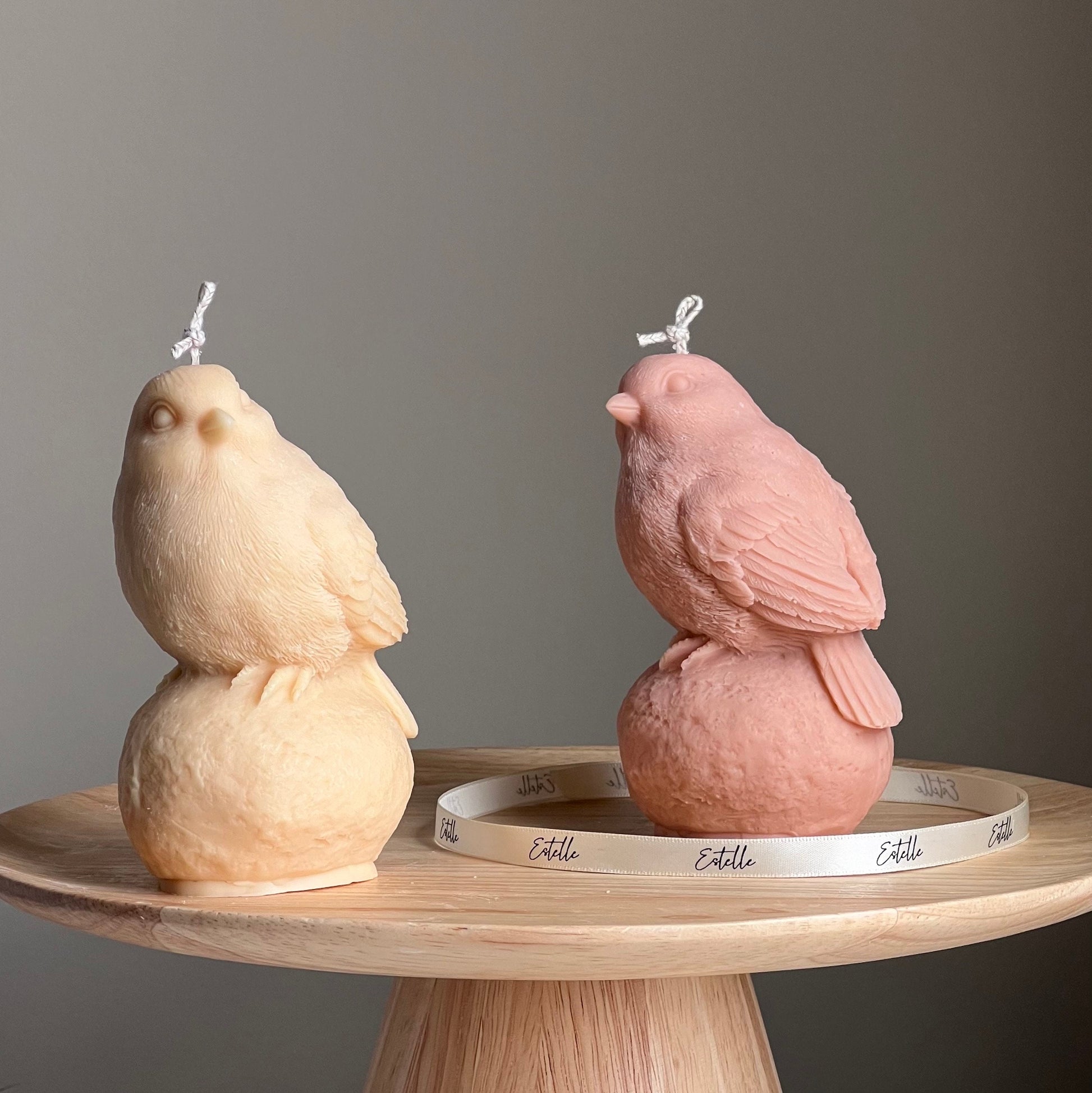Handmade Bird Soy Wax Candle: Sculptural Home Decor Gift
